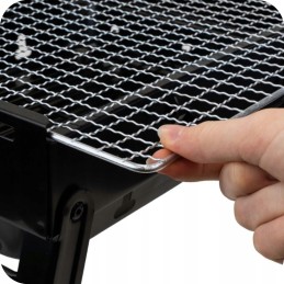 nešiojamas sulankstomas anglinis turistinis grilis su sodo lagaminu