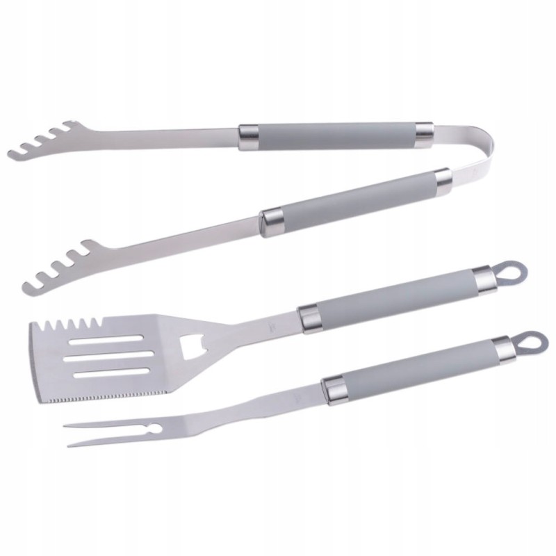 Grilio rinkinys 3 vnt griebtuvas, mentelė, šakutė