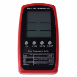 Belaidis✅dvigubas✅termometras su signalizacija ir įkišamais zondais. modelis: th-102