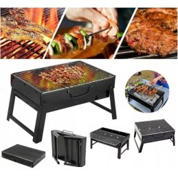 Turistinis grilis su anglimis, nešiojamas lagaminas, grotelės