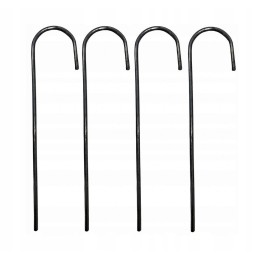 Sodo kaiščiai, metaliniai plieniniai inkarai agrotekstilei, skersmuo 3,0 mmx15 cm, 50 vnt.