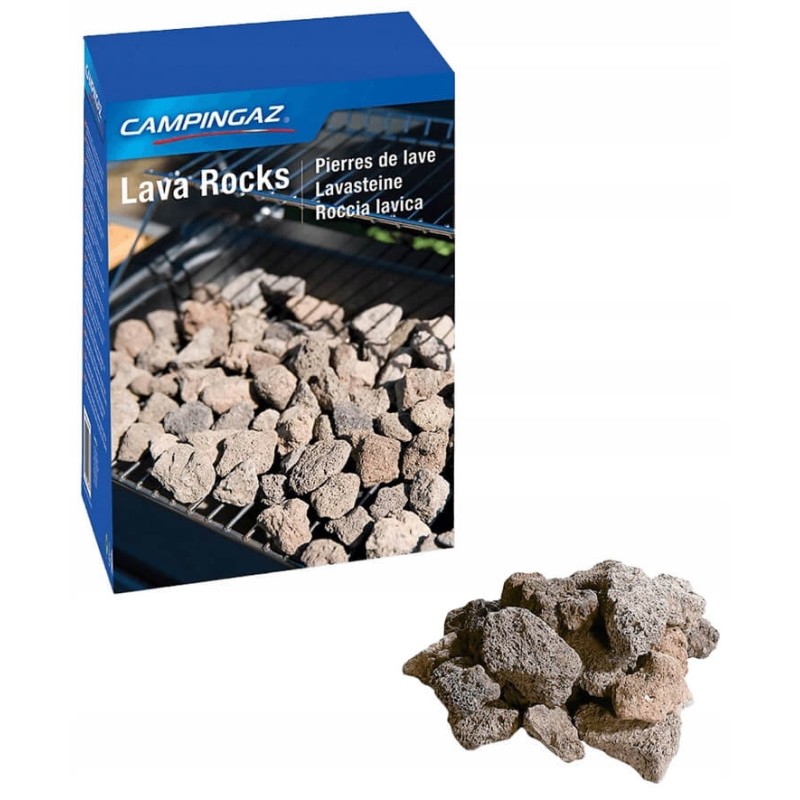 Vulkaniniai lavos akmenys šašlykams 3 kg kempingas