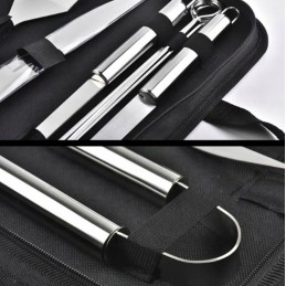 Kepsninės komplektas dėkle, priedai, kepsninės reikmenys 9 viename