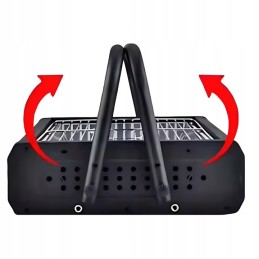 Sodo vakarėlio kepsninė su anglimis 48 x 28 cm, lagaminas, sulankstomas, apie 36 cm