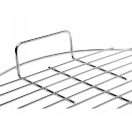 Grilio grotelės grilis sr 42cm naujas chromo rankenėlių šepetys