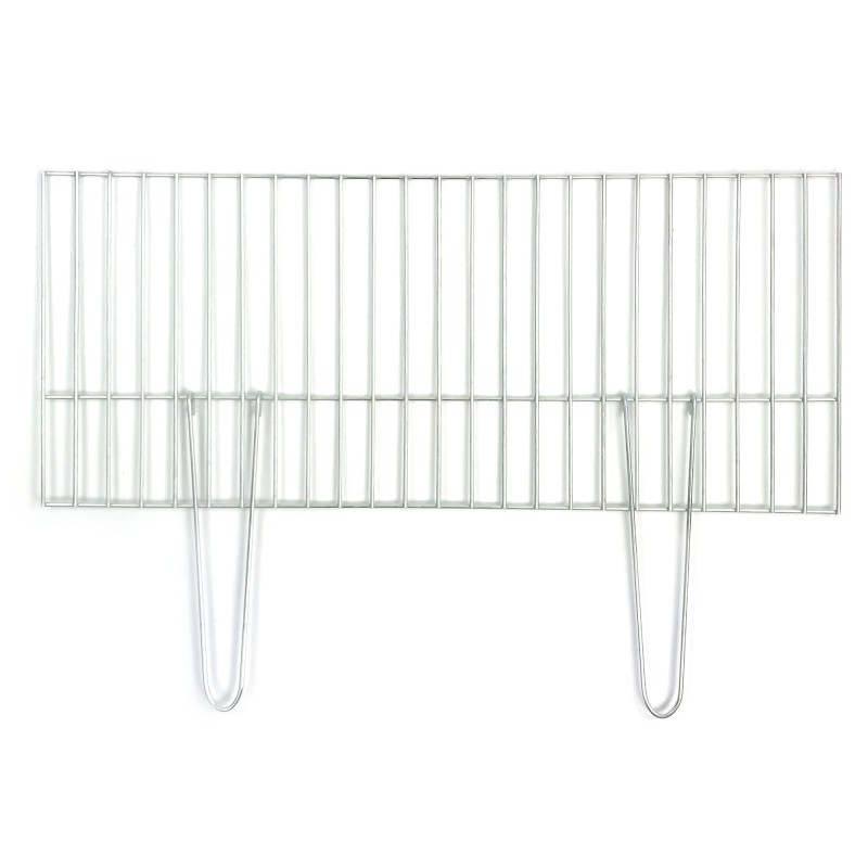 Grilio grotelės 70x30, chromuotos - atlenkiamos rankenos