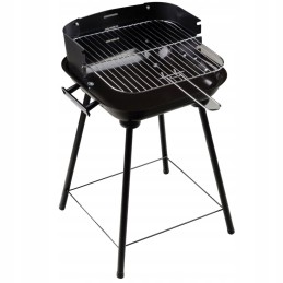 Sodo kepsninė su anglimis su reguliuojamomis nešiojamomis grotelėmis