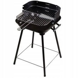 Sodo kepsninė su anglimis su reguliuojamomis nešiojamomis grotelėmis