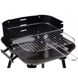 Sodo kepsninė su anglimis su reguliuojamomis nešiojamomis grotelėmis