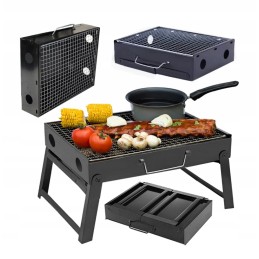 Turistinis grilis nešiojamas sulankstomas lagaminas anglies kempingo kepsninė