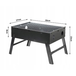 Turistinis grilis nešiojamas sulankstomas lagaminas anglies kempingo kepsninė