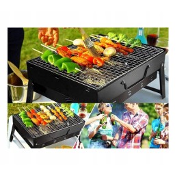 Turistinis grilis nešiojamas sulankstomas lagaminas anglies kempingo kepsninė