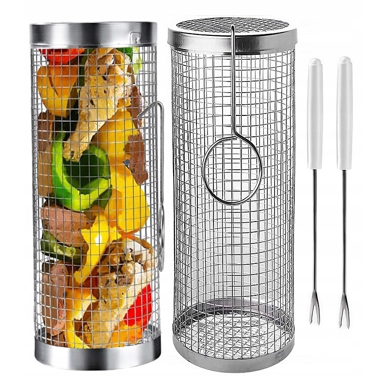 2 x grotelių ritininis krepšys 30 x 9 cm