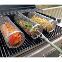 2 x grotelių ritininis krepšys 30 x 9 cm