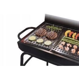 Perforuota grilio plokštė, plieninės grotelės, nerūdijantis plienas, BBQ