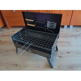 Sodo grilis turistams nešiojamas sulankstomas lagaminas stovyklavimo reikmenys