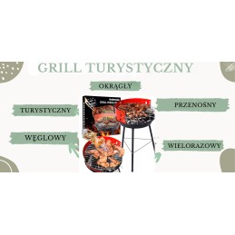 Sulankstomas, turistinis, metalinis sodo grilis su anglimis, arklidė, didelės grotelės