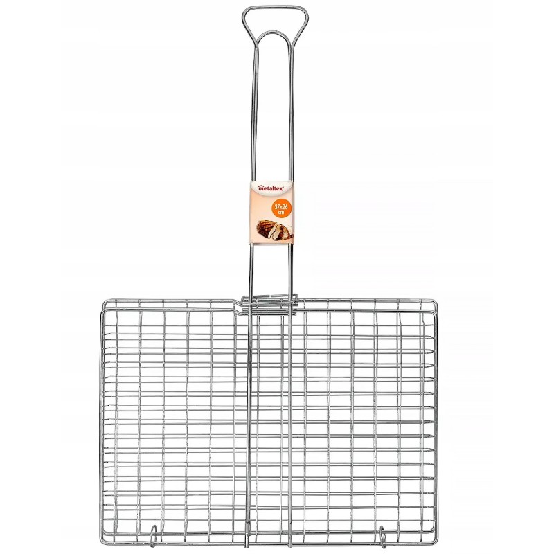 Grotelės, tinklelis, uždaros grotelės griliui, griliui, kepimui, - metaltex