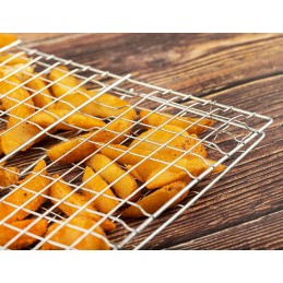 Grotelės, tinklelis, uždaros grotelės griliui, griliui, kepimui, - metaltex