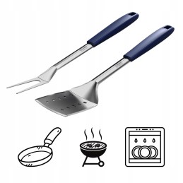 Cadac nerūdijančio plieno mentelė ir šakutė su silikonine rankena