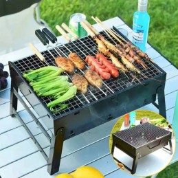 Turistinis anglies grilis, sulankstomas nešiojamasis grilis