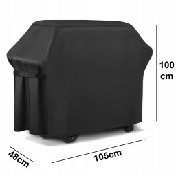 Didelis dangtis sodo griliui stipriai atsparus grilis 105x100x48cm