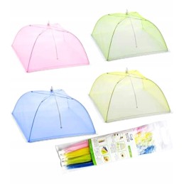 Mesh food cover for garden grill