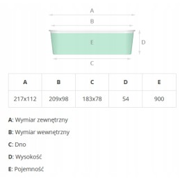 Aliuminio forma uždarymui 114 r62l 900ml