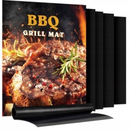 Grilio rinkinys, priedai, bbq grilio įrankiai, 9 in 1, 4 kilimėliai