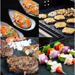 Grilio rinkinys, priedai, bbq grilio įrankiai, 5 in 1, 4 kilimėliai