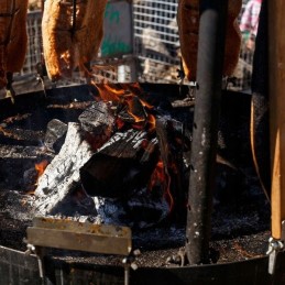 Mediena be žievės žuvies rūkymui, 20 kg pelenų