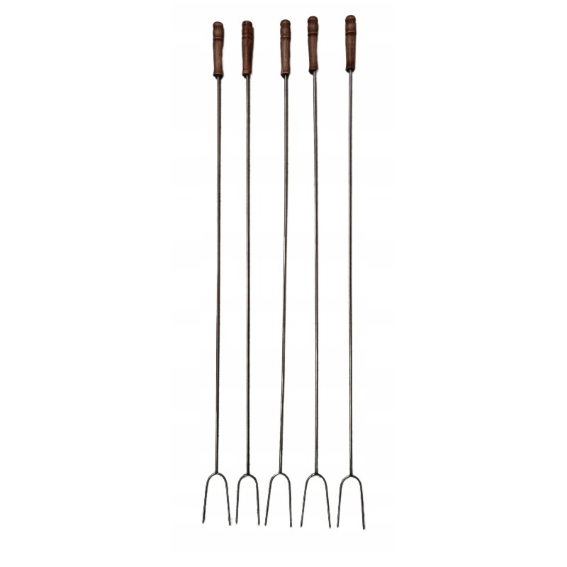 Nerūdijančio plieno dešros šakutė, 5 vnt