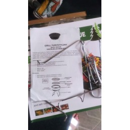 Universalios, nedidelės turistinės kepsninės su rankena, sulankstomos ir tvirtos