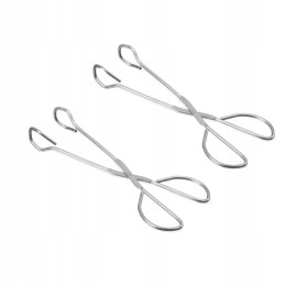 Nerūdijančio plieno serviravimo žnyplės, ilgis 300 mm, 2 vnt