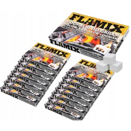 Flamix 48 žiebtuvėlis - baltas grilio kubas, 15 vnt