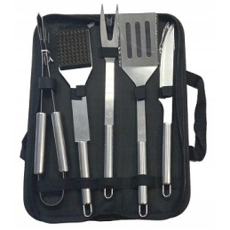 Dėkle 5 grilio stalo įrankiai