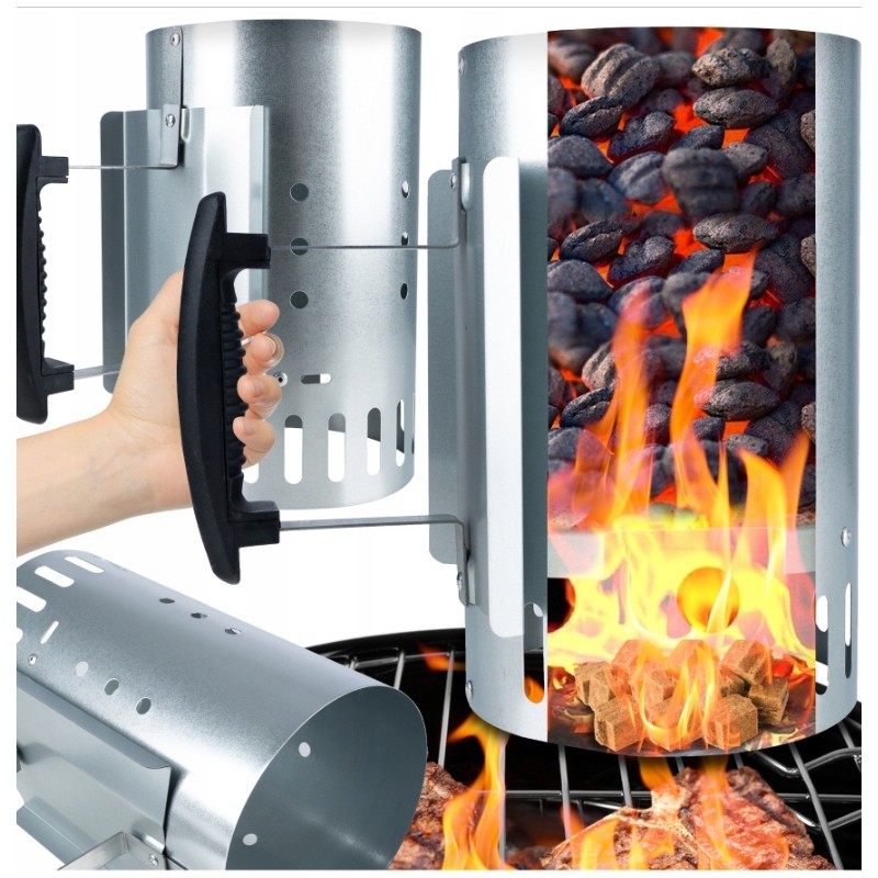 ✅Dūmtraukis anglies briketų starterio apšvietimui ✅