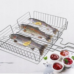 Steel grill grate 61x32 cm