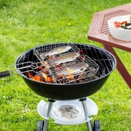 Steel grill grate 61x32 cm