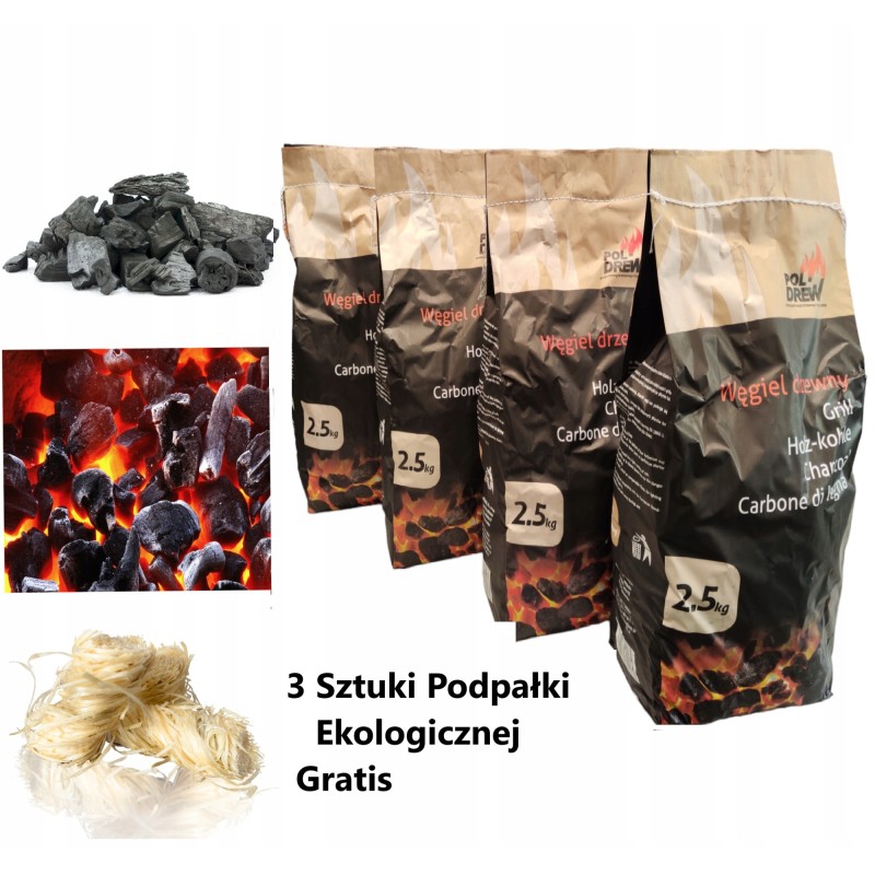 Ekologiška anglis iš Lenkijos 4x 2,5 kg (10 kg)