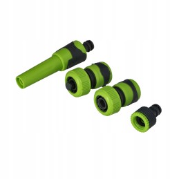 Straight nozzle for hose sprinkler with soft connectors