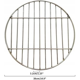 Bekasa grill grate, round, ø 38 cm, 11 bars, spacing 3 cm, stainless steel, accessories for grate, grill grate, bbq, easy to cle