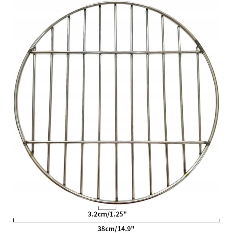Bekasa grill grate, round, ø 38 cm, 11 bars, spacing 3 cm, stainless steel, accessories for grate, grill grate, bbq, easy to cle