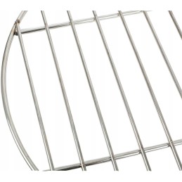 Bekasa grila reste, apaļa, ø 38 cm, 11 stieņi, atstatums 3 cm, nerūsējošais tērauds, piederumi restei, grila restīte, bbq, viegl
