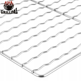 Inox grilio grotelės rūkyklai, 34x35 grillpal