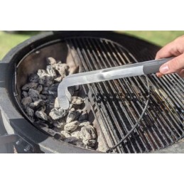 Slow n sear kepsninės anglies žnyplės su gumuota rankena