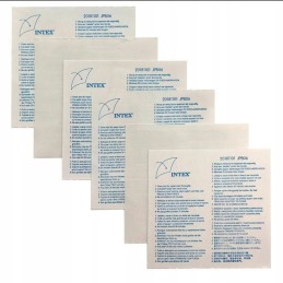 ✔️ Pleistrai baseino lopai intex baseino remonto rinkinys 12 baseino pleistrų