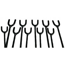 Nerūdijančio plieno šakutės dešroms skrudinti