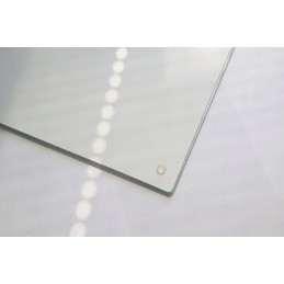 Grilio lenta užkandžiams patiekti, sūris, mėsa, grūdintas stiklas, 52x40 cm, pipirų ir žolelių motyvas