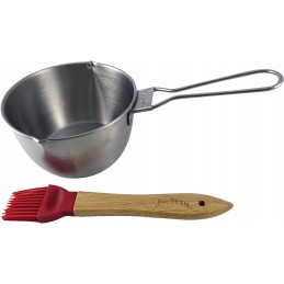 Jim Beam Steel Marinade Pot with Brush